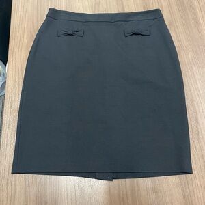 Women’s Talbots Classic Black Pencil Skirt with Bow Details size 12P